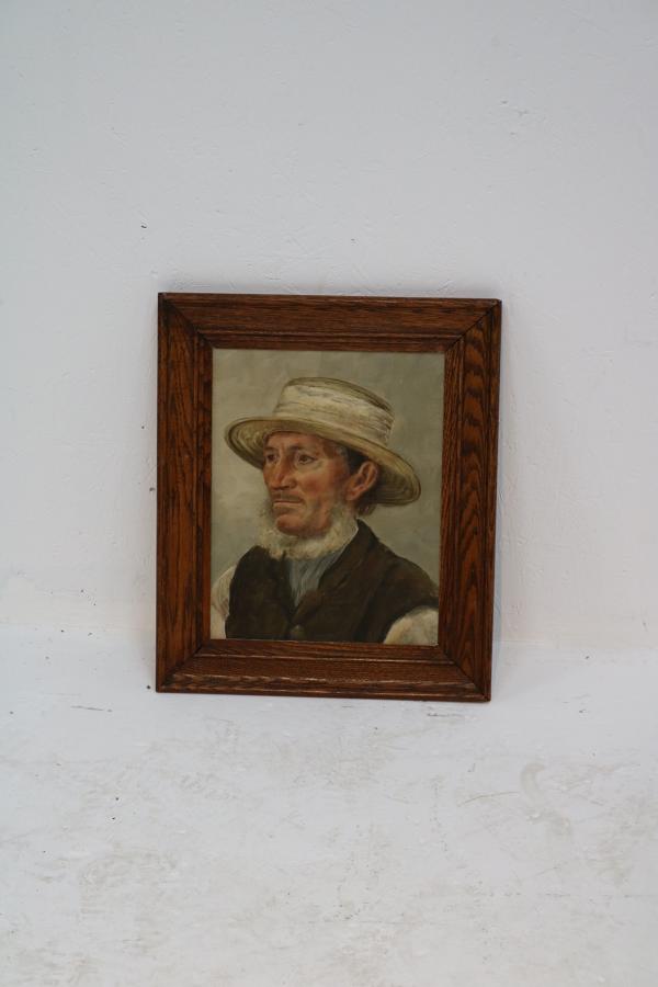 19th century painting of an Amish man