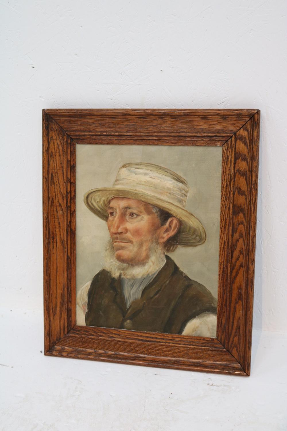 19th century painting of an Amish man