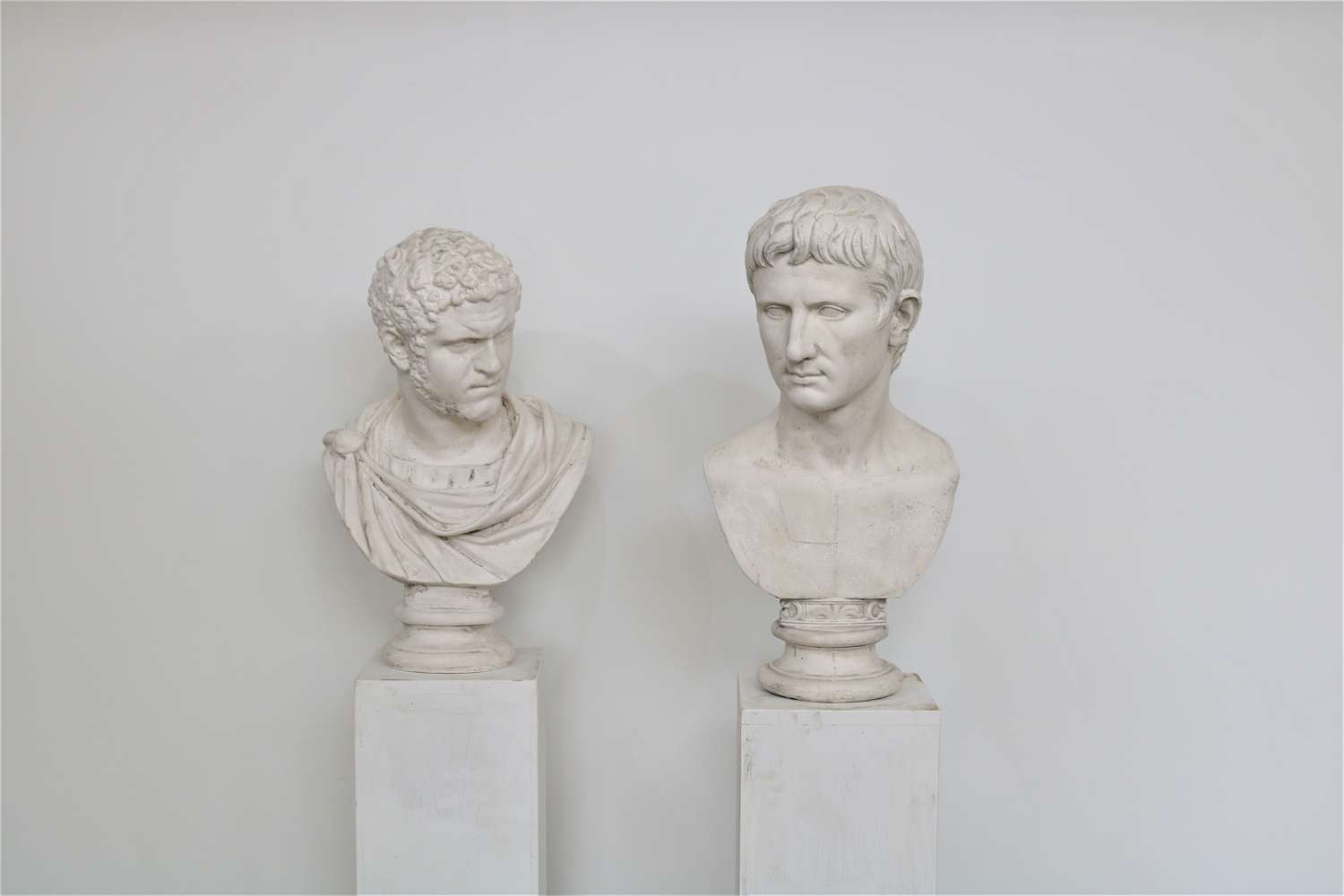 20th century plaster busts