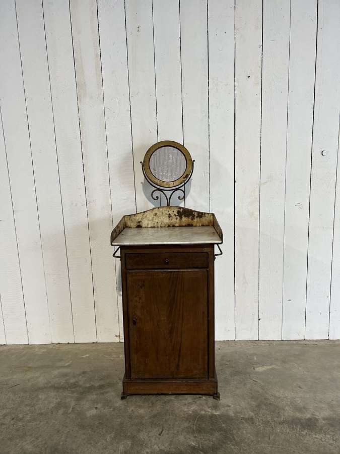 19th century toll ware marble top wash stand circa 1820