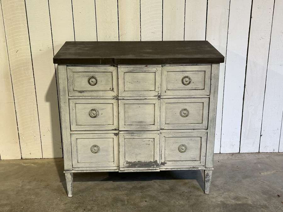 19th century Gustavian style chest  (2 available)
