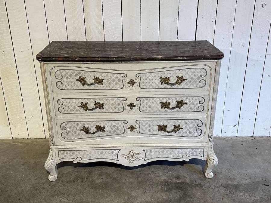 19th century painted French chest