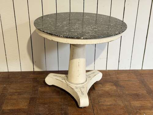 French painted marble top Gueridon circa 1829
