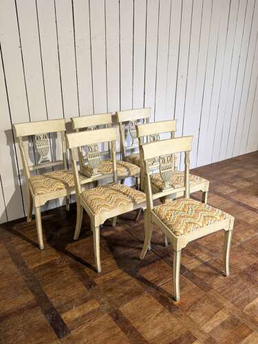 Set of French empire period dining chairs dining chairs circa 1900