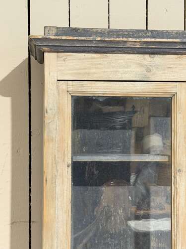 Two door French cabinet circa 1840 original paint