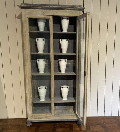 Two door French cabinet circa 1840 original paint