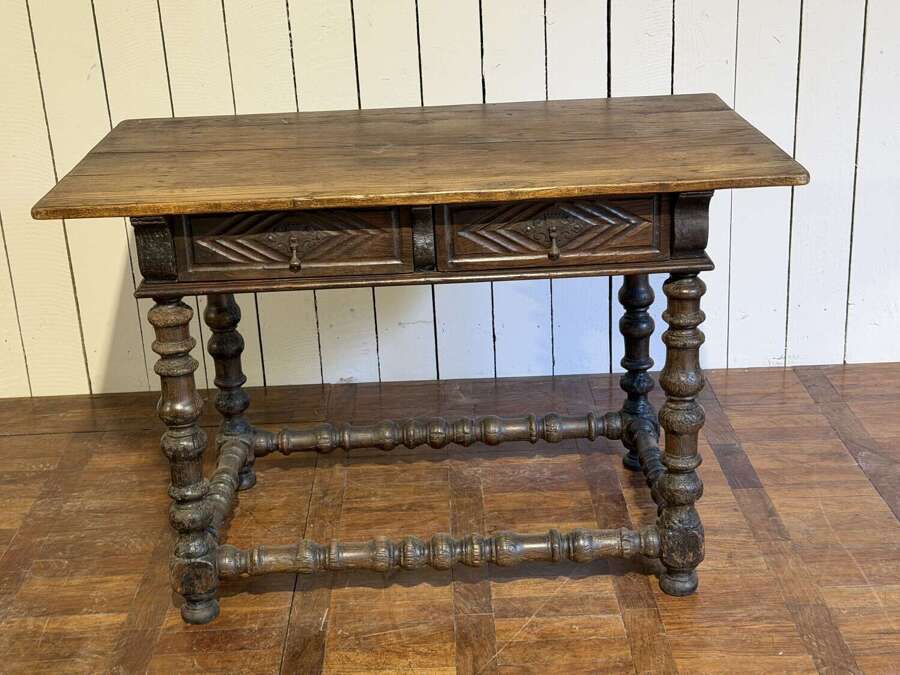 18th century Spanish chestnut table circa 1750