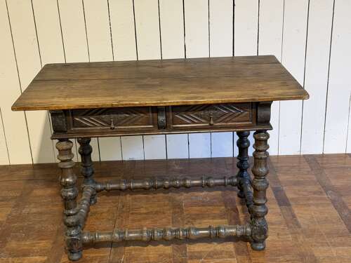 18th century Spanish chestnut table circa 1750