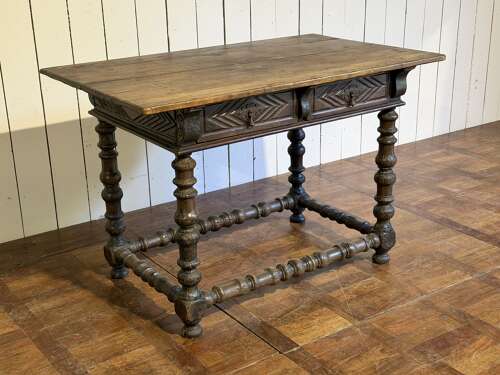 18th century Spanish chestnut table circa 1750