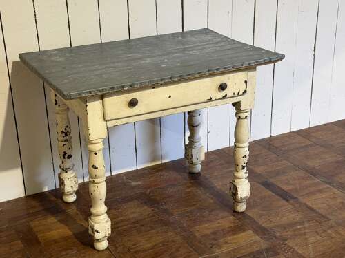 Zinc top florist table France 1860