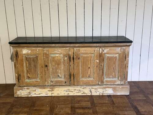 French pine enfilade with slate top circa 1840