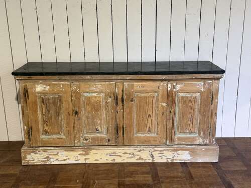 French pine enfilade with slate top circa 1840