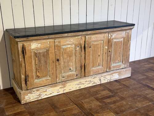 French pine enfilade with slate top circa 1840