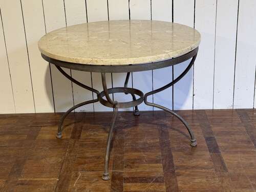 Marble top bistro table circa 1930
