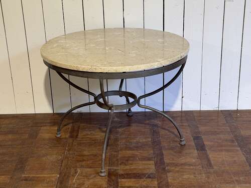 Marble top bistro table circa 1930