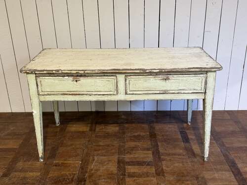 French two drawer painted desk circa 1840
