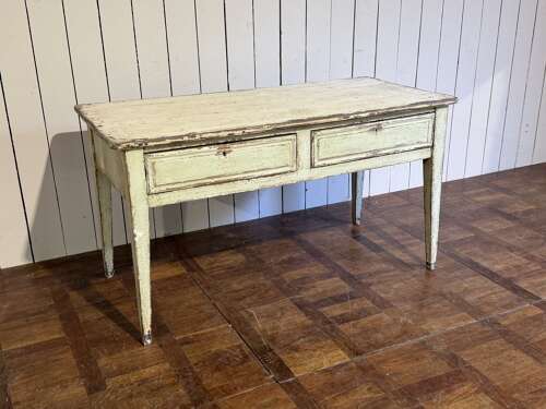 French two drawer painted desk circa 1840