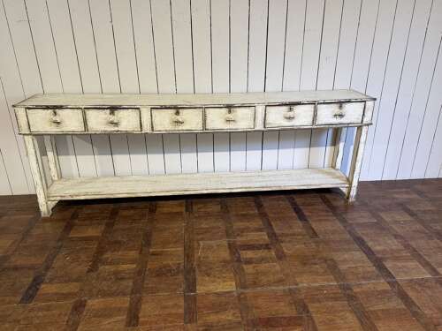 Painted French serving table circa 1900