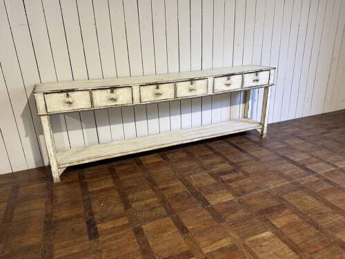 Painted French serving table circa 1900